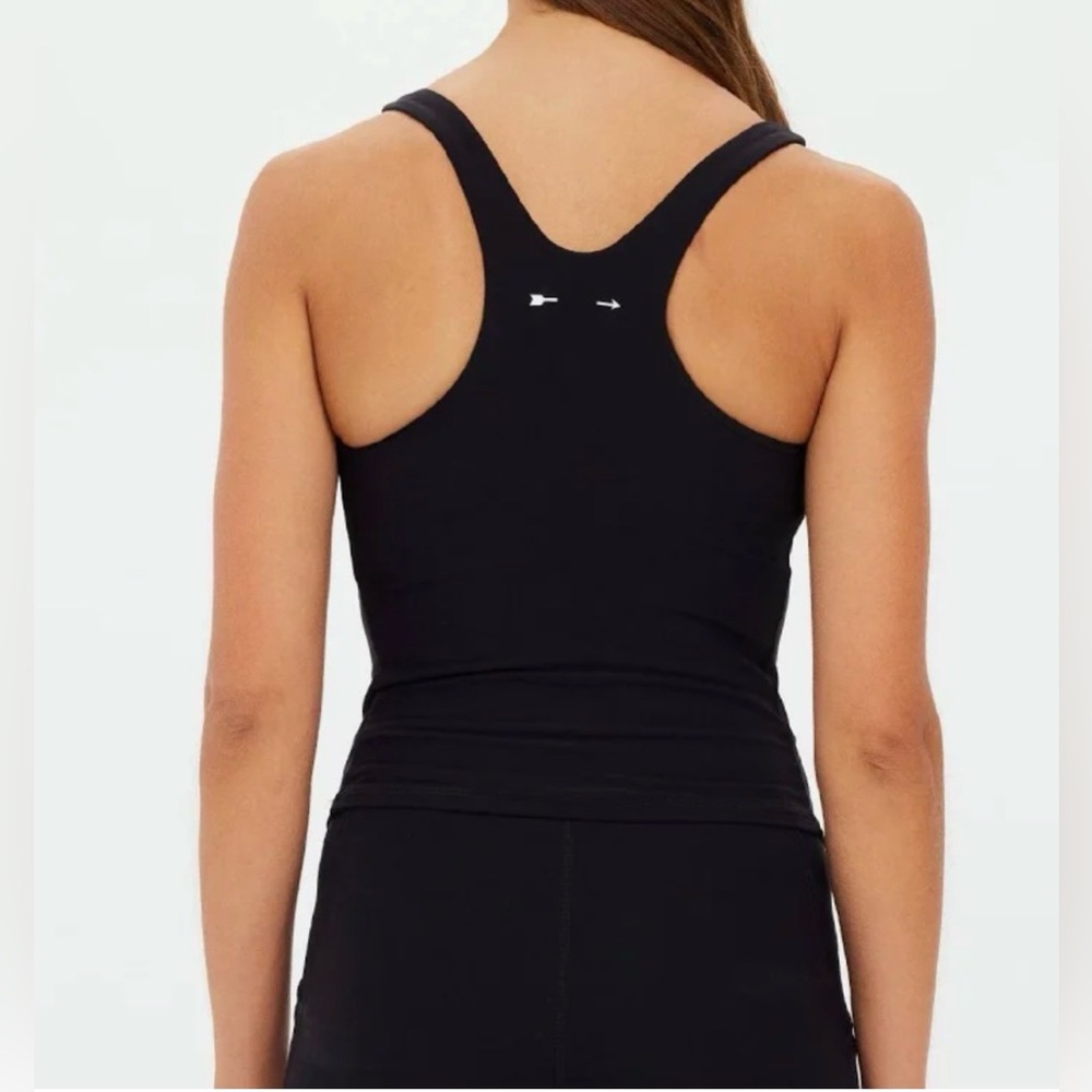 The Upside Women's Laurie Crop Tank Top Shelf Bra Sz Lg from Revolve $100